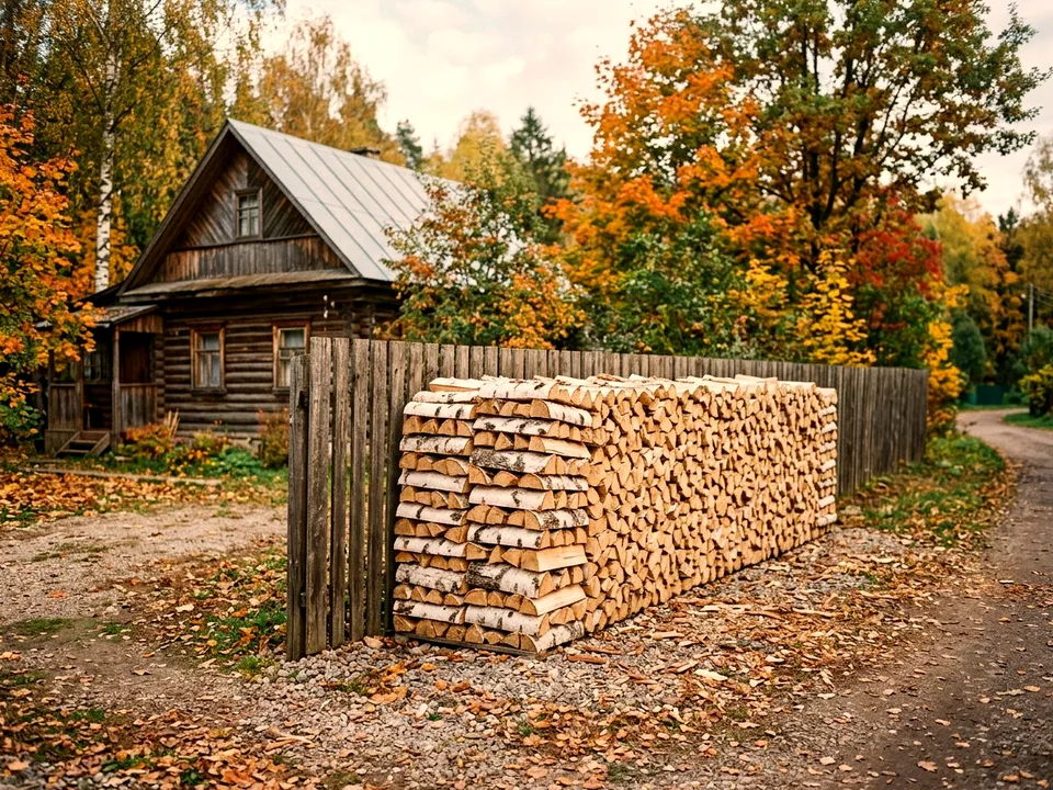 Дуб + укладка в дровник, Смоленск, улица Каминная, 24